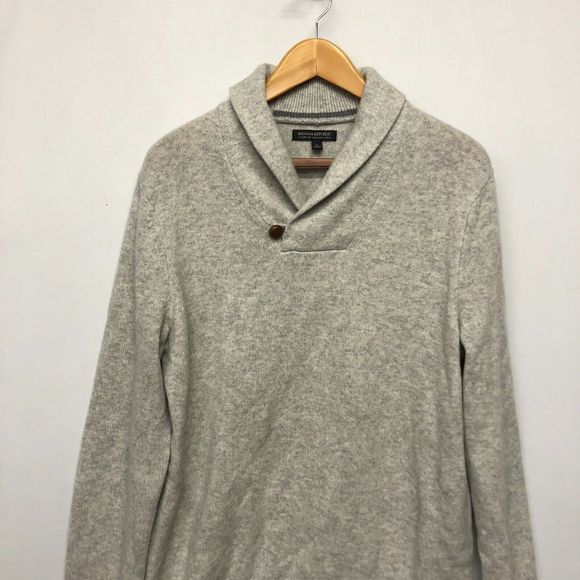 Banana Republic Men Italian Yarn 100% Merino Wool Sweater Size Large M112 -21 - Picture 8 of 12